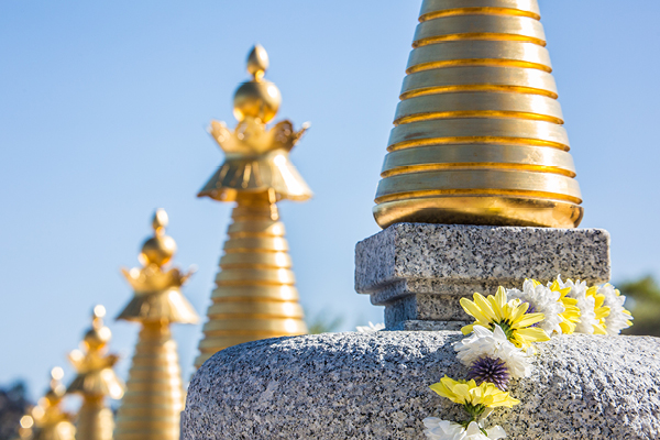 8 Stupas at Karma Berchen Ling